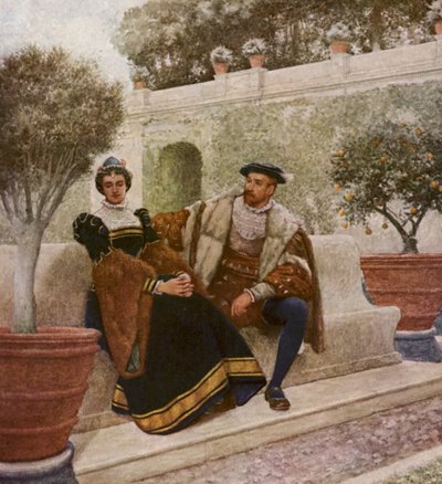 Shakespeares Der Kaufmann von Venedig: Lorenzo und Jessica von James Dromgole Linton