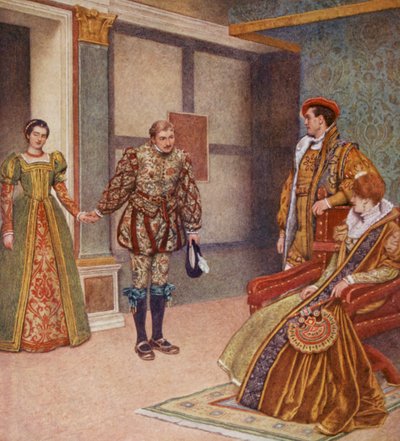 Shakespeares Der Kaufmann von Venedig: Portia, Bassanio, Gratiano und Nerissa von James Dromgole Linton