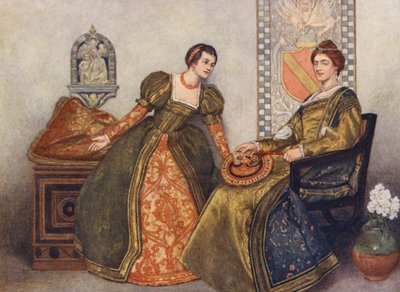 Shakespeares Der Kaufmann von Venedig: Portia und Nerissa von James Dromgole Linton