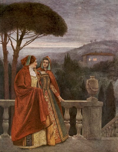 Shakespeares Der Kaufmann von Venedig: Portia und Nerissa von James Dromgole Linton