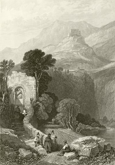 Kloster Il Santo Cosimato, Tivoli, in der Nähe von Rom von James Duffield Harding