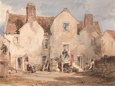 Fischerhäuser in Sculcoats bei Hull, Yorkshire von James Duffield Harding
