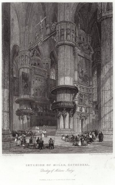 Innenansicht des Mailänder Doms von James Duffield Harding
