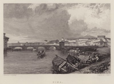Pisa (Farblithografie) von James Duffield Harding
