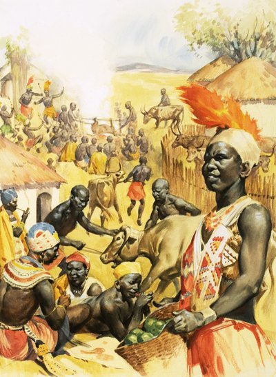 Bantu-Dorf von James Edwin McConnell