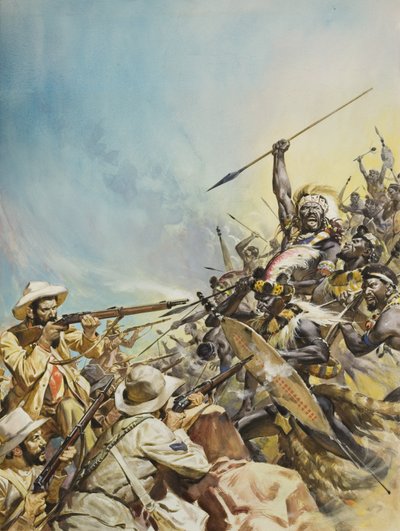 Buren kämpfen gegen Eingeborene von James Edwin McConnell