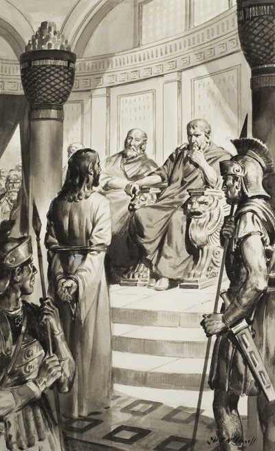 Christus vor Pontius Pilatus von James Edwin McConnell