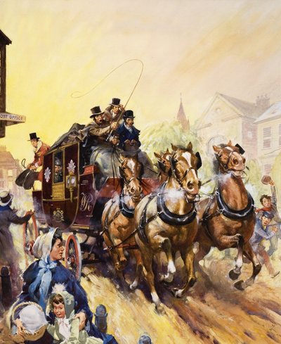 Post- und Passagierbeförderung mit der Kutsche von James Edwin McConnell
