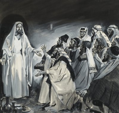 Der ungläubige Thomas sieht Christus nach der Auferstehung von James Edwin McConnell