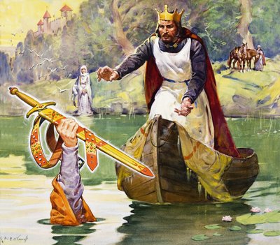 Berühmte Partnerschaften: Arthur und Excalibur von James Edwin McConnell