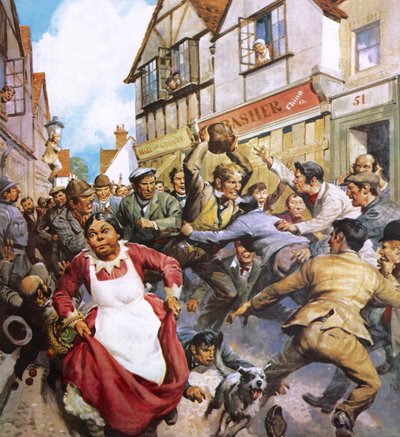 Fußball auf den Straßen von James Edwin McConnell