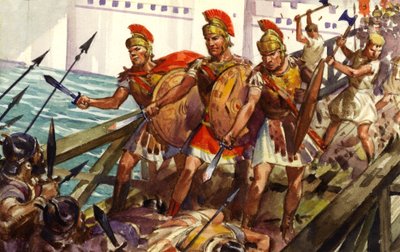 Horatius Cocles verteidigt die Pons Sublicius von James Edwin McConnell