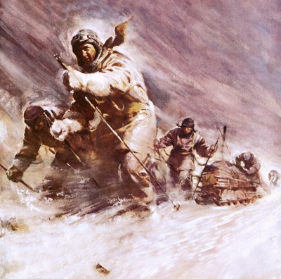 Scotts Expedition zum Südpol von James Edwin McConnell