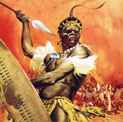 Zulu-Krieger von James Edwin McConnell