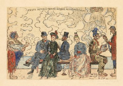 Pest unten, Pest oben, Pest überall von James Ensor