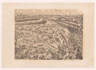 Schlachtfeld der Guldensporenschlacht bei Kortrijk von James Ensor