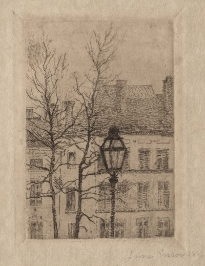 Die Straßenlaterne von James Ensor