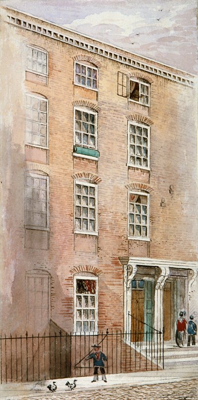 Häuser in Crane Court, nahe Fleet Street, City of London, 1840 von James Findlay