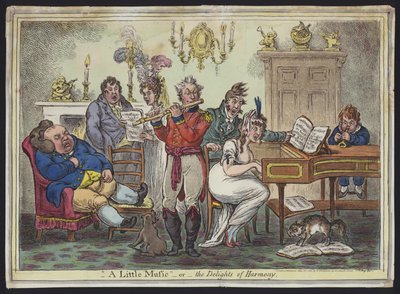 Ein wenig Musik oder Die Freuden der Harmonie von James Gillray