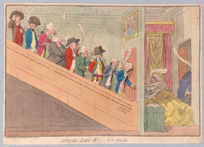 Ein Blick in Lady W!!!!!ys Serail, veröffentlicht 1782 von James Gillray