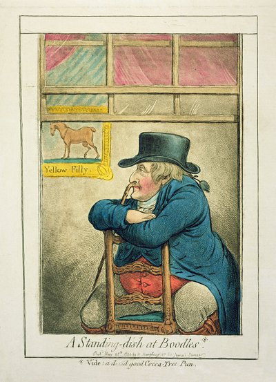 Ein Stehgericht bei Boodles, veröffentlicht von Hannah Humphrey, 1800 von James Gillray