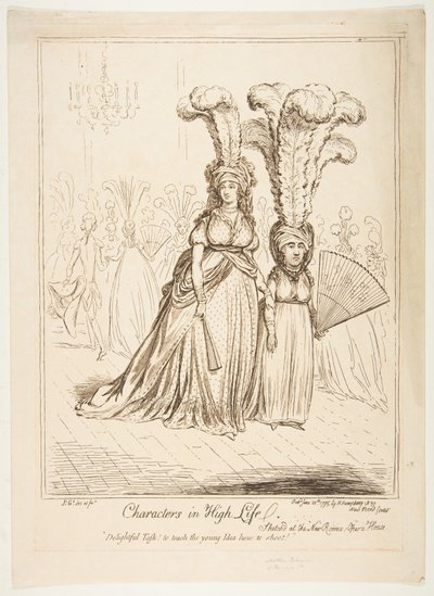 Charaktere im hohen Leben von James Gillray