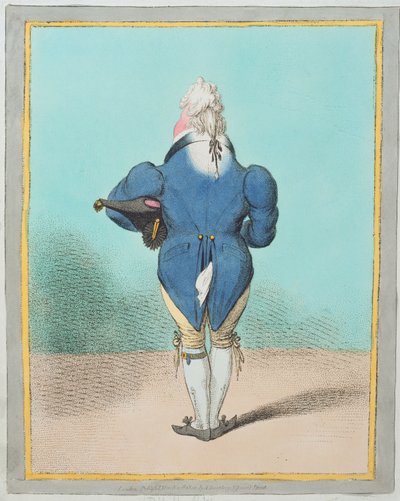 H.R.H. der Prinz von Wales (1762-1830) von James Gillray