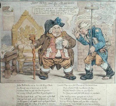 John Bull und der Alarmist von James Gillray
