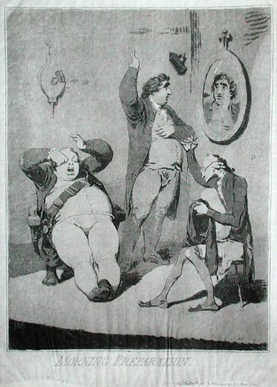Morgenvorbereitung von James Gillray
