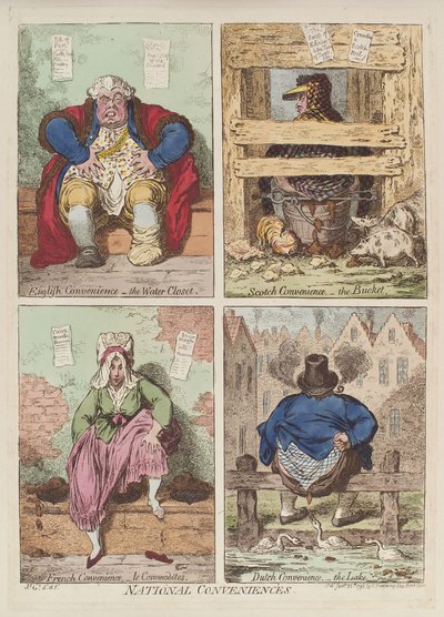 Nationale Annehmlichkeiten, 1769 von James Gillray