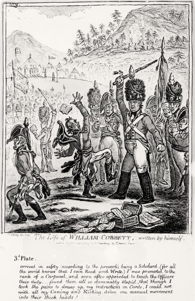Tafel 3, aus Das Leben von William Cobbett, geschrieben von ihm selbst, veröffentlicht von H. Humphrey, 1809 von James Gillray