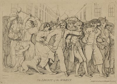 Die Freiheit des Subjekts von James Gillray