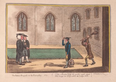 Der Werdegang eines Wüstlings an der Universität. Nr. 3 von James Gillray