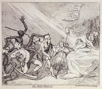 Der kranke Prinz von James Gillray