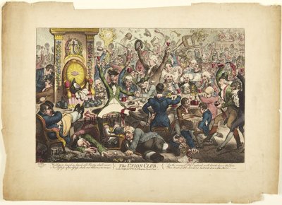 Der Union Club von James Gillray
