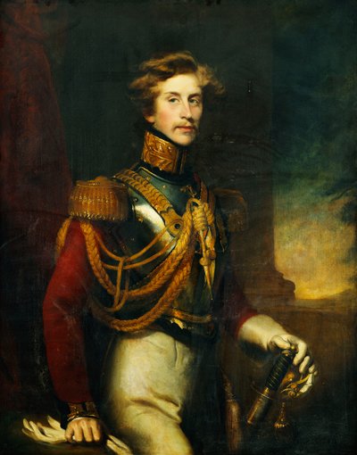 Porträt von Arthur Vansittart, Dreiviertellänge, in der Uniform der Life Guards von James Godsell Middleton