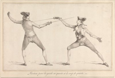 Position für die Garde in Quarte und der Quarte-Schlag von James Gwin