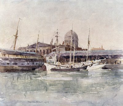 Zollhaus vom Salthouse Dock von James Hamilton Hay