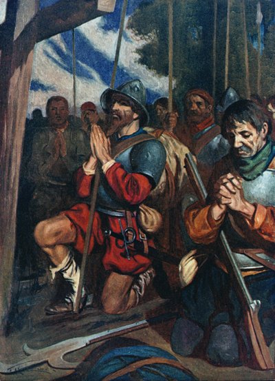 Die ganze Armee kniete im Schlamm und bekannte ihre Sünden von James Henry Robinson