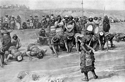 Gideon wählt die Dreihundert von Tissot - Bibel von James Jacques Joseph (after) Tissot