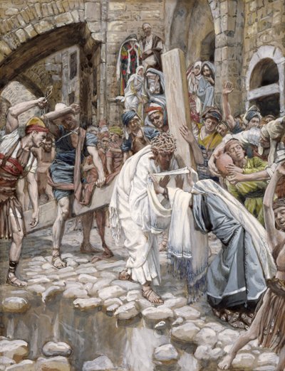 Eine heilige Frau wischt das Gesicht von Jesus, Illustration für Das Leben Christi, ca. 1886-94 von James Jacques Joseph Tissot