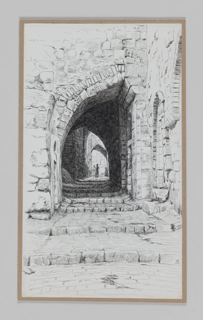 Eine Straße in Jerusalem, Illustration aus Das Leben unseres Herrn Jesus Christus von James Jacques Joseph Tissot