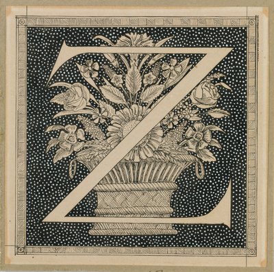 Großbuchstabe Z, Illustration aus Das Leben unseres Herrn Jesus Christus von James Jacques Joseph Tissot