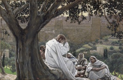 Christus sagt die Zerstörung des Tempels voraus, Illustration für Das Leben Christi von James Jacques Joseph Tissot