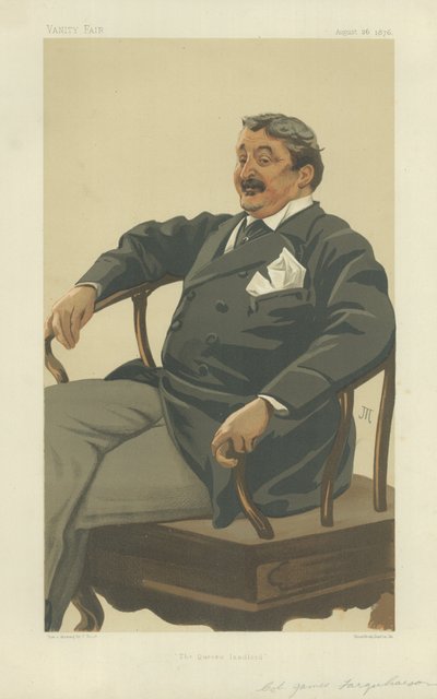 Oberst James Farquharson von Invercauld, Der Vermieter der Königin, 26. August 1876, Vanity Fair Karikatur von James Jacques Joseph Tissot