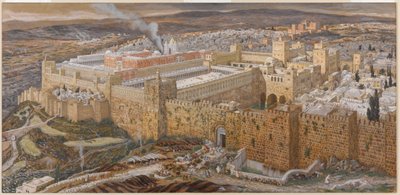 Jerusalem und der Tempel des Herodes zur Zeit unseres Herrn, Illustration aus Das Leben Christi, ca. 1886-94 von James Jacques Joseph Tissot