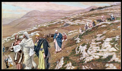 Jesus auf dem Weg nach Galiläa, Illustration für Das Leben Christi, ca. 1886-96 von James Jacques Joseph Tissot