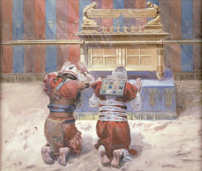 Moses und Josua vor dem Tabernakel, ca. 1896-1902 von James Jacques Joseph Tissot