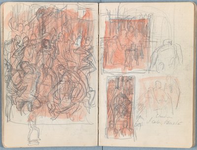 Seiten aus einem Album mit Skizzen für Das Leben unseres Herrn Jesus Christus, späte 1880er Jahre von James Jacques Joseph Tissot