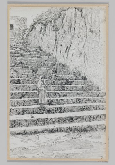 Stufen, die zu den Gräbern der Propheten führen, Illustration aus Das Leben unseres Herrn Jesus Christus von James Jacques Joseph Tissot